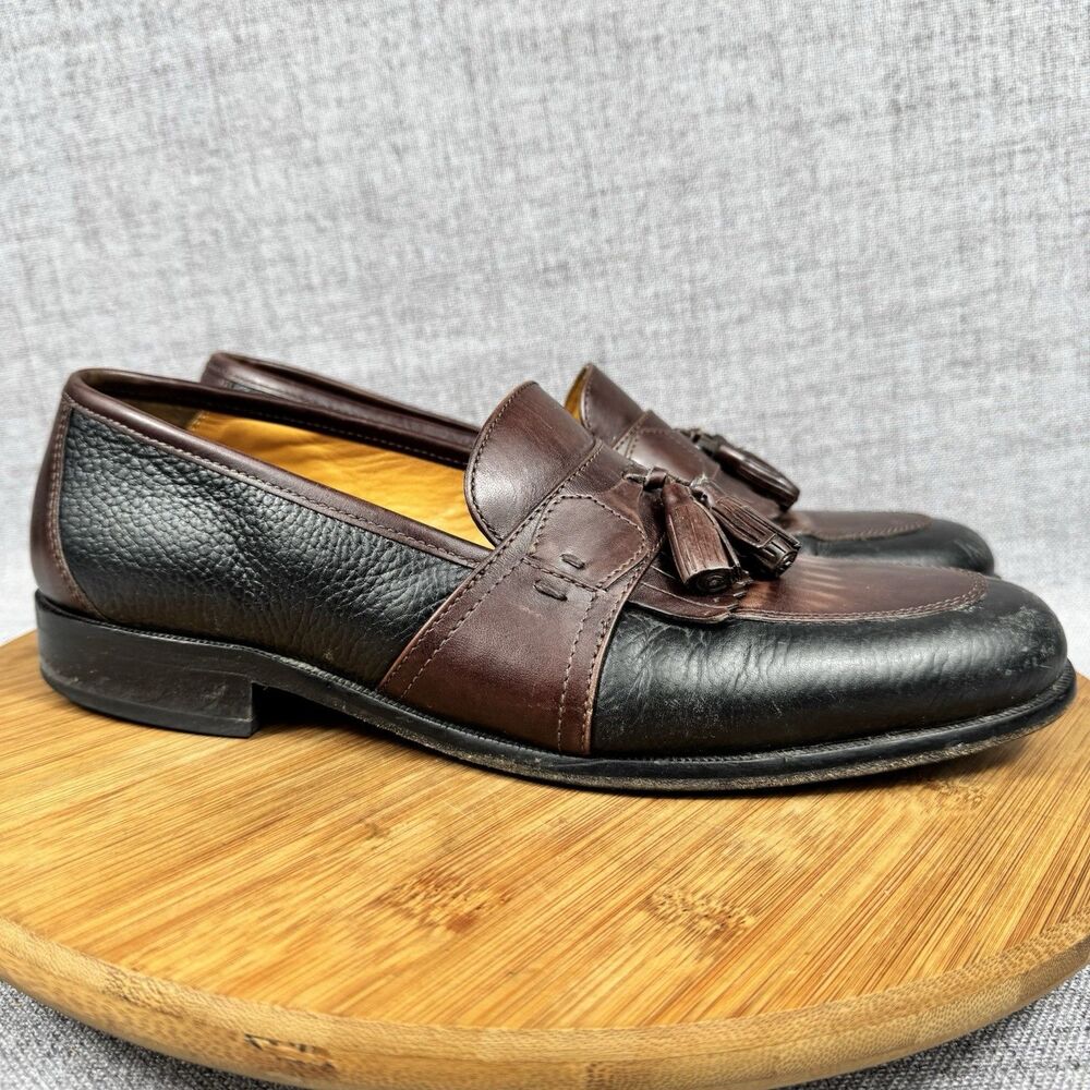 Johnston & Murphy Tassel Loafers Men's 8 M Leather Dress Shoes